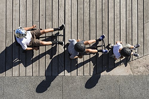 Ezyroller Pro - Black - Ride On for Children and Adults Ages 10+ Years Old - New Twist on Scooter - Kids Move Using Right-Left Leg Movements to Push Foot Bar - Fun Play and Exercise for Boys and Girls