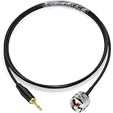 NA UHF macho PL259 a 0.138 in mono 1/8 "TS adaptador de enchufe estéreo Cable de extensión de antena de radio 5 pies