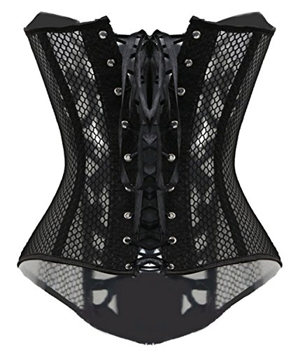 KUOSE Damen Schwarz Weiß Body Shaper Vollbrust Corsage Top Übergrößen – Bild 3