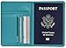 RFID Blocking Leather Passport Holder Cover & Travel Wallet ID Card Case