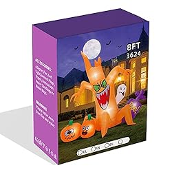 KOOY 8 FT Halloween Inflatable Decorations Spooky