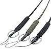 EOTW-Military-Grade-Utility-Necklace-Paracord-Lanyard-Keychain-Whistles-Cord-Wrist-Strap-Parachute-Rope-Badge-Camera-Cellphone-Waterproof-Case-Holder-with-Metal-Hook-For-Outdoor-3-Pack-BlackOlive