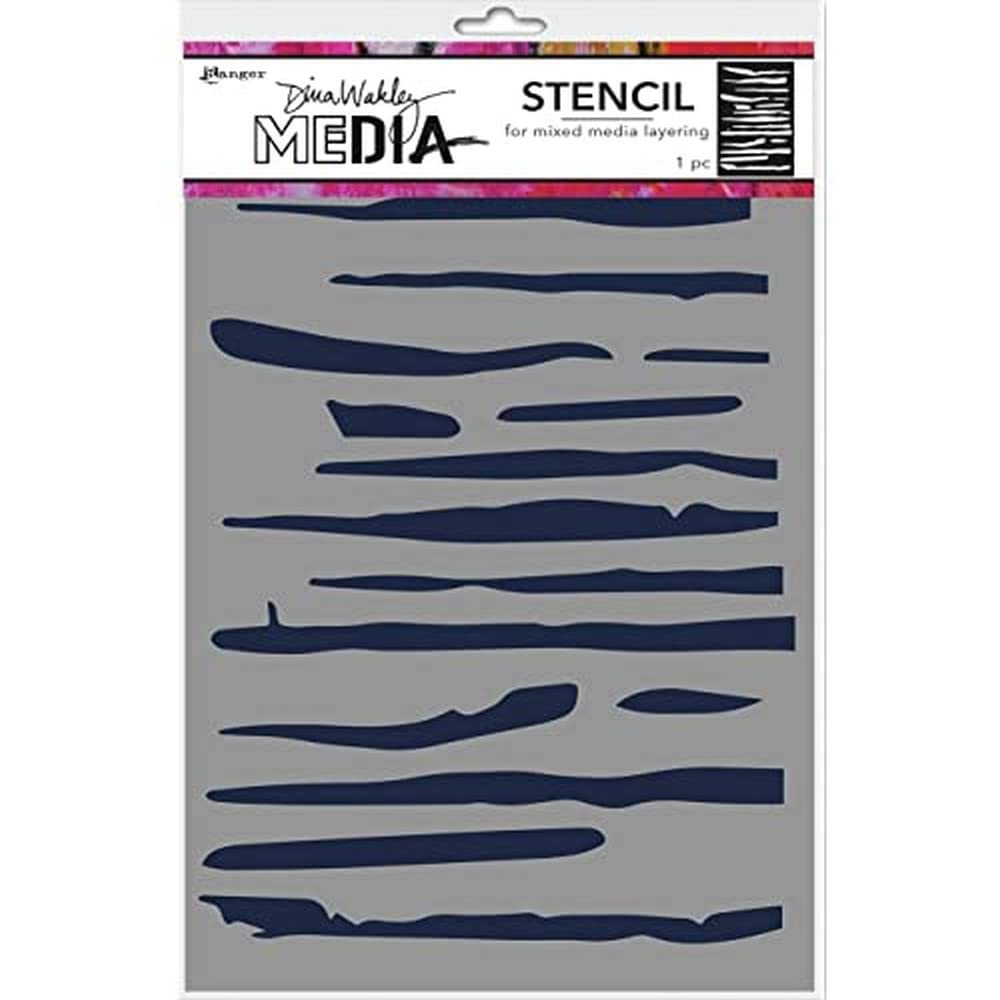 Dina Wakley Media Stencils DINA WAKLEY Lines, One Size