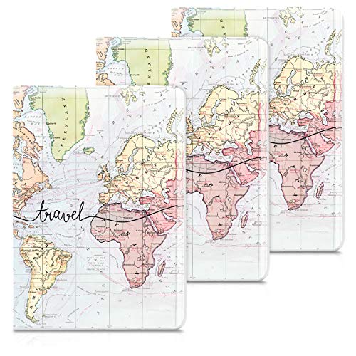 kwmobile-3x-Passport-Holder-Protective-Cover-PVC-Passport-Cover-for-Men-and-Women-Essential-Travel-Accessory-Travel-BlackMulticolor