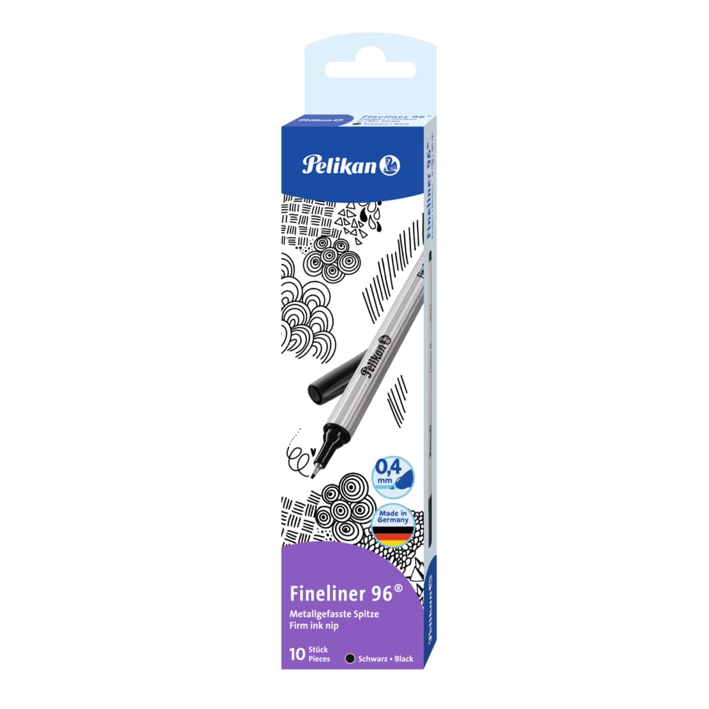 Pelikan Fineliner 96® blue, pack of 10 in box Black