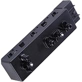KACEPAR Power Seat Control Switch Replaces 6922A033, 6922A008, Electric Seat Adjustment Switch Compatible with Mitsubishi Outlander 2014-2021, Plastic and Metal Front Left 1 pc (10 pins) Black