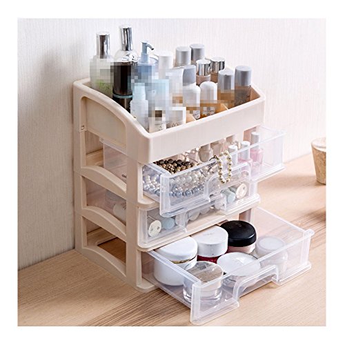 XICHENGSHIDAI Multilayer cosmetics storage box dresser storage box desktop plastic stationery skin care products box