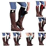 DZT1968 Women's Girl's Knit Leg Warmer Boot Cuffs Socks Cover