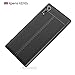 Cocomii Stitch Leather Design Sony Xperia XZ/XZs Case, Slim Thin Glossy Soft Flexible TPU Silicone Rubber Gel Luxury Leather Pattern Fashion Bumper Cover Compatible with Sony Xperia XZ/XZs (Black)