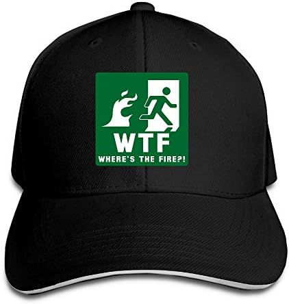 WRTAS WTF Where's The Fire Fireman Firefighter Department Snapback Hats Unisex Vintage Adjustable Cap