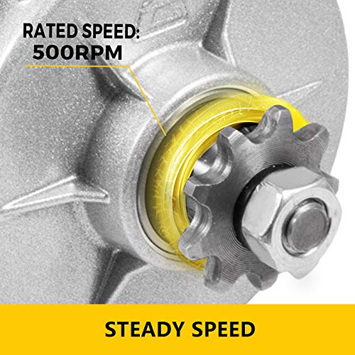 Mophorn 36 Volt 800 Watt Gear Reduction Electric Motor 11 Tooth Sprocket Rated Speed: 500RPM for electric ATV QUAD TRIKE GO-KART or DIY - Thumbnail 3