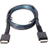 Chenyang SFF-8611 Cable OCuLink PCIe 4.0 Male to Male Data Extension Cable 50cm for eGPU GPD Win Max2 External Graphics Card 