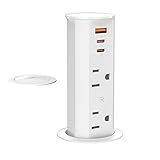 ANNQUAN 2 inch Pop Up Outlet for Countertop with