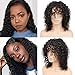Goldfinch Deep Wave Lace Closure Wig Human Hair Curly Lace Closure Wig for Black Women Brazilian Virgin Hair Wet n Wavy 4x4 Lace Front Wig 150% Density 12 inches Middle Part