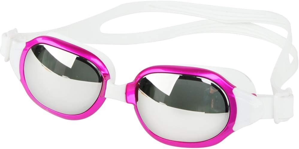 Premium Big Large Frame Swim Goggles, Swimming Goggles Anti Fog No Leaking with UV Protection and Clear Lens Wide-Vision for Men Women Adult Youth with Free Case,Nose Clip and Ear Plugs