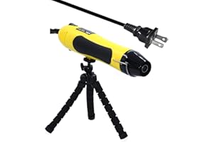 mofa Heat Gun For Crafts Epoxy Resin Bubble Remover 6.6Ft Power Cord Hot Air Gun With US Adapter Apply to Acrylic Painting Supplies Quickly To Dry Resin,Embossing Powder,Paint,Clay (Yellow)