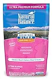 Natural Balance Original Ultra Whole Body Health Dry Cat Food, Chicken Meal & Salmon Meal Formula, 2-Pound