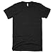 American Apparel Unisex Tri-blend Short Sleeve Track T-Shirt (L) (Tri-Black)