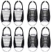 No Tie Shoelaces for Kids & Adults(4 / 6 packs), Silicone tieless elastic shoe laces for Running Flat Sneakers Board Shoes Casual Shoes and Boots,Waterproof (2Black&2White)