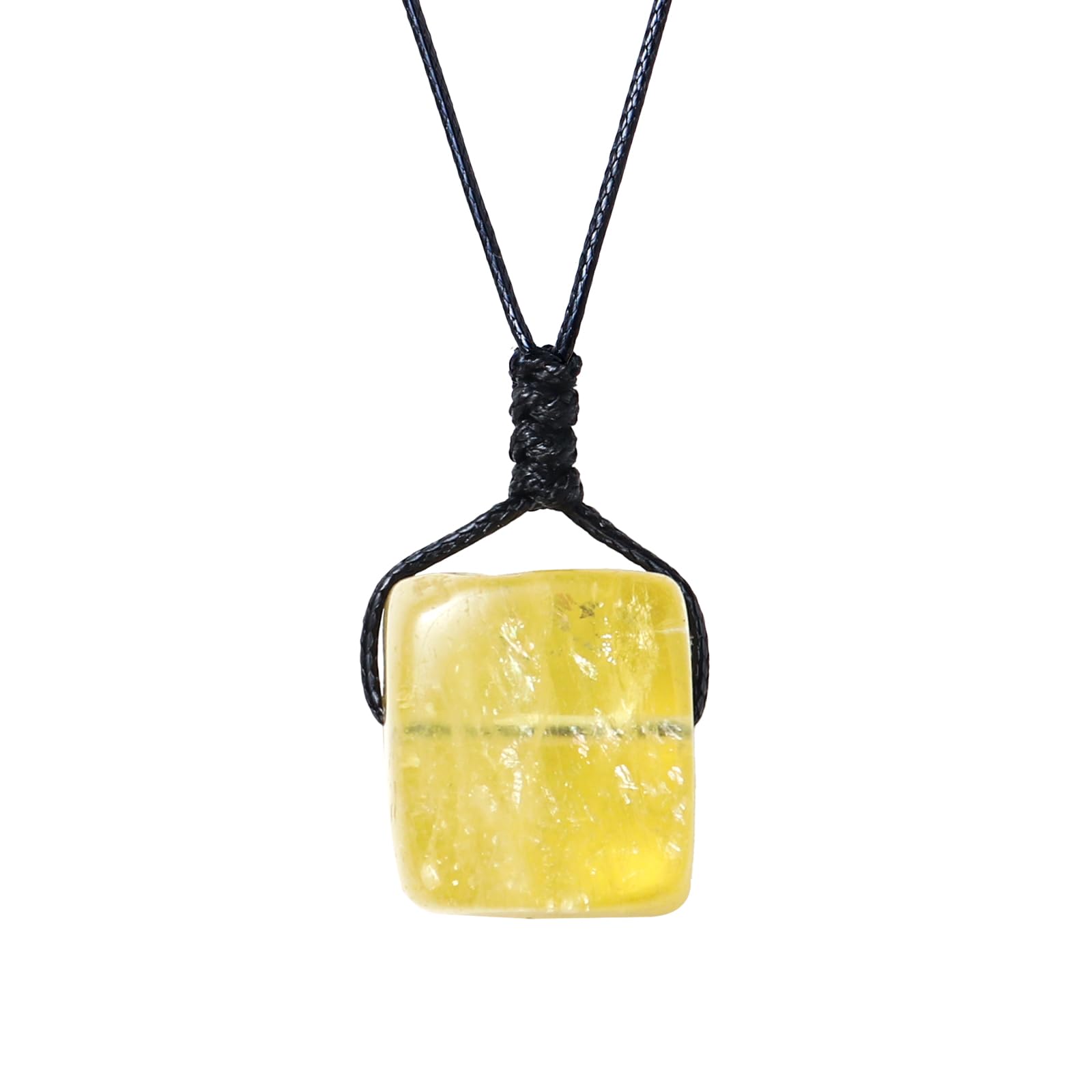 Runyangshi Citrine Natural Healing Crystal Pendant