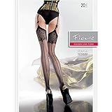 Fiore Edvige Seamed Pattern Top Stockings
