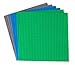 Strictly Briks Baseplates - Compatible with Lego & Major Brands - 6-Pack 10 x 10 in Blue, Green & Gray - Stackable Building Baseplates & Color Mats for Bricks