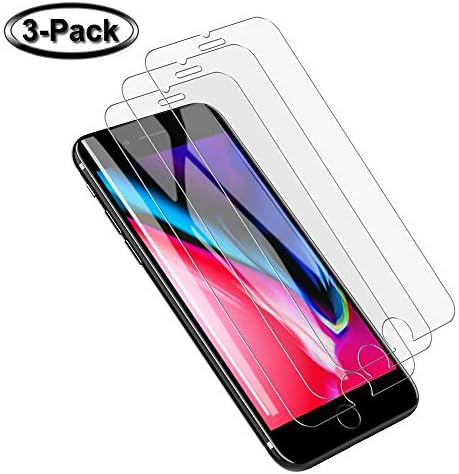 [3-Pack] Screen Protector Compatible for iPhone 8 Plus/7 Plus/6s Plus/6 Plus, Anti-Fingerprint, 9H Hardness, Case Friendly, Easy Install, Screen Protector Tempered Glass for 5.5-inch