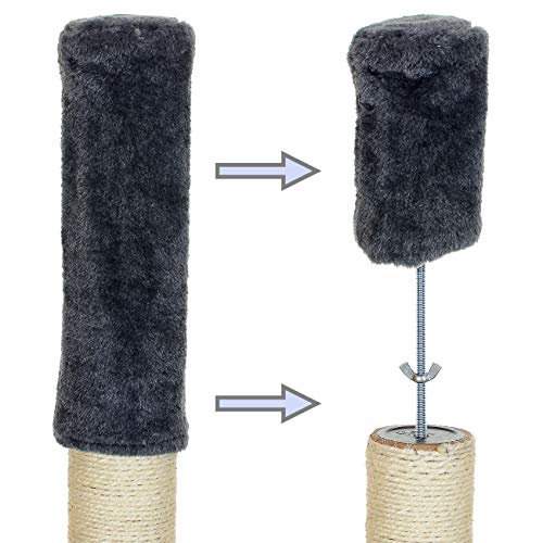 LCP-Katzen-Kratzbaum-Kletterbaum-deckenhoch-240-270-cm-Dicke-Sisal-Sulen