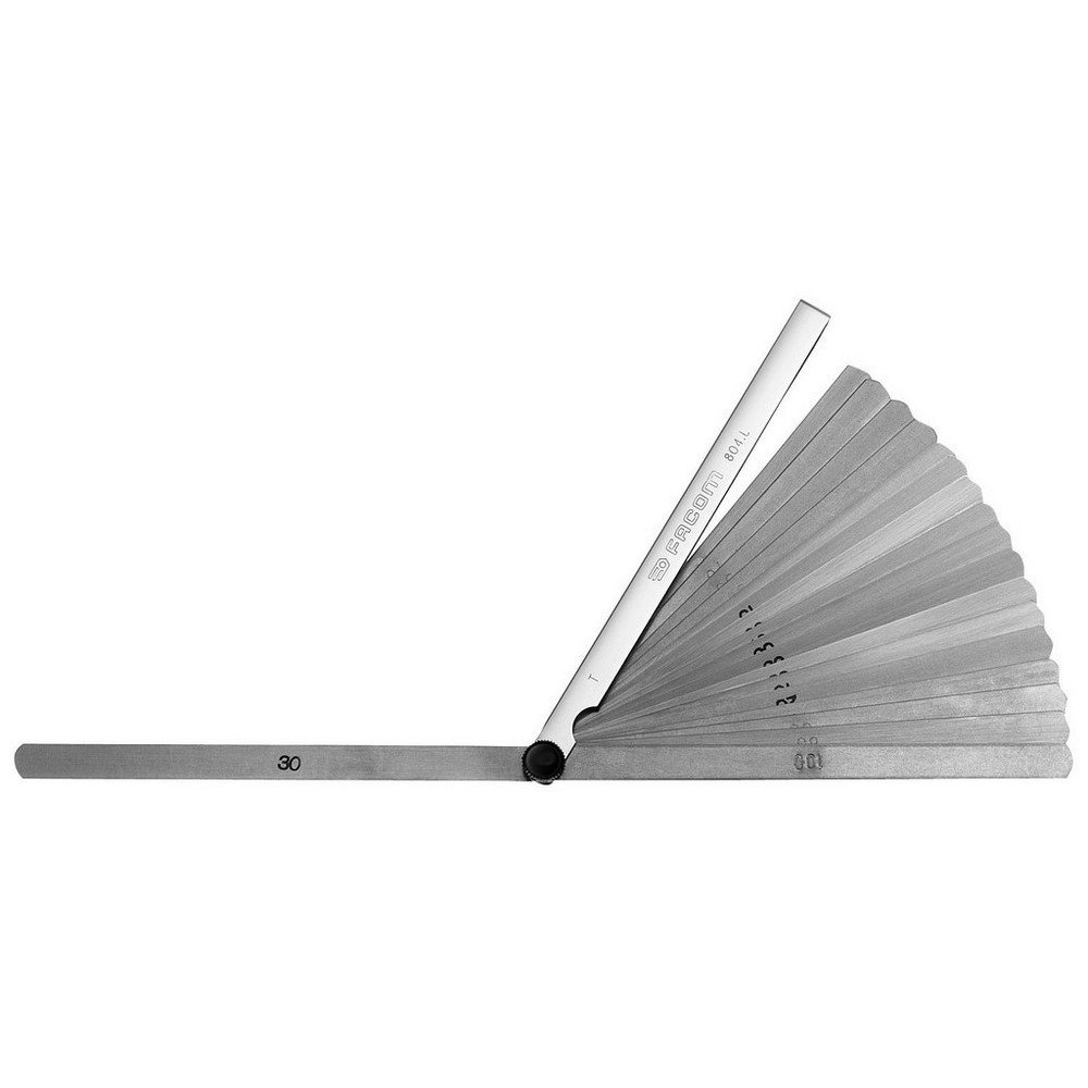 Facom 804.L Wrench - Metric, 0.1 kg, Metal, Mechanical, Pulverbeschichtet Finish, Rund Head, Adjustable Jaw, Long