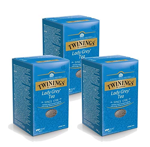 Twinings Lady Grey Schwarztee, 200g, 3er Pack (3 x 200 g)