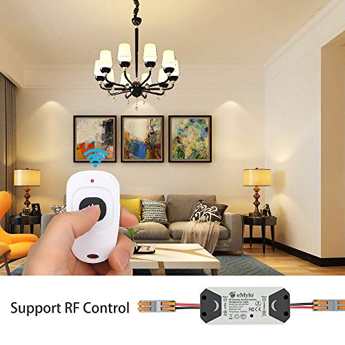 eMylo Smart Wireless Relay Switch DC 12V RF Relay Module One 1-Channel Remote Control Switch 5V-24V RF Switch Home Automation 433Mhz with Two Transmitters 1 pack - Thumbnail 3