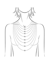 Amberta - Collar de plata de ley 925 de 0.047 in con cadena de bolas de 14.0 in, 16.0 in, 18.0 in, 20.0 in, 22.0 in, 24.0 in, 28.0 in, 32.0 in, 36.0 in