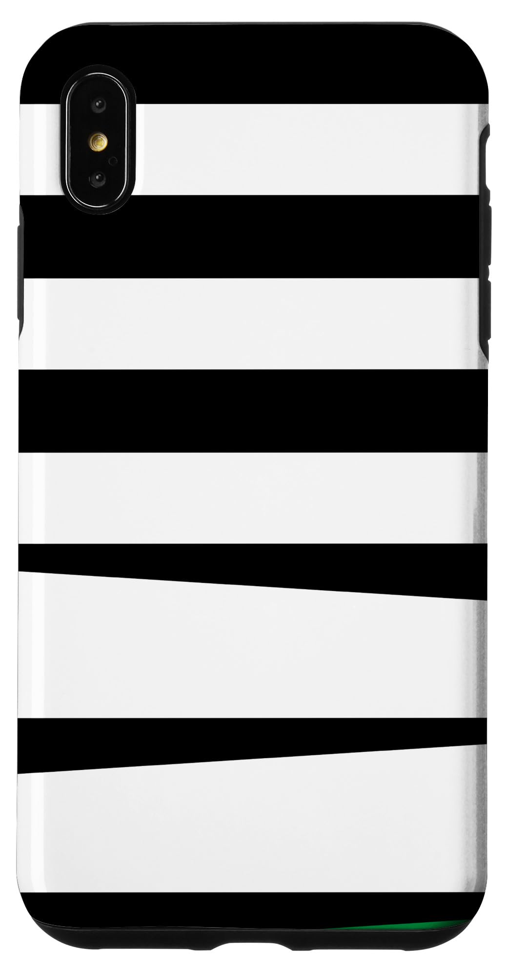 iPhone XS Max Zebra stripes, black, white, green Case
