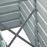 vidaXL Raised Garden Bed Galvanised Steel Anthracite 240x40x45cm view 5