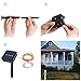 Toplus Solar String Lights, 8 Modes 100 LED 33ft Copper Wire Lights, Starry Fairy String Lights Waterproof Ambiance Lighting for Outdoor, Patio, Gardens, Party, Solar Christmas Lights (Warm White)