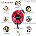130DB Safety Emergency Personal Alarm KeyChain with LED Light,iDaye Ladybug-Shaped Siren Voice Self Defense Keyring,Security Lovely Azan alarm for Women/Kids/Elderly Protection,Best Survival Whistle