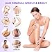 Waxing Kit, MarySun Hair Removal Wax Warmer Hot Wax Melt Heaters for Women Men with 4 Bags of Natural Hard Wax Beans (3.5 oz Each) and 10 Large Wooden Applicator Sticks