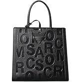 Leather leather handbag large capacity letter detachable shoulder strap color-blocked triangle women's single tote bag