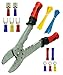 Bastex,Wire Stripper/Crimping Pliers & Solderless Clamp-On Terminal Connectors,Variouse Sizes with Plastic Case (175pc)
