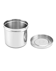 QWORK Stainless Steel Ointment Jar with Lid, 2 Pack
