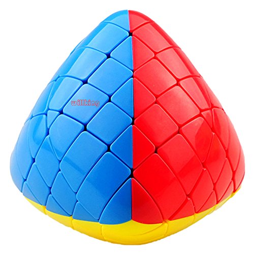 willking Pyramorphix 5X5 Mastermorphix Megamorphix Stickerless Magic Speed Puzzle Cube Pyramid-Shaped Brain Teaser Twisty Toy
