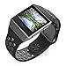 UMTELE Compatible for Fitbit Ionic Band, Two-Toned Perforated Strap Breathable Accessory Wristband with Quick Lock&Release Buckle Replacement for Fitbit Ionic Smart Watch, Large, Black/Grey