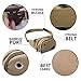 AnVyc Canvas Waist Bag Fanny Pack with 3 Zipper Compartments and Adjustable Belt for Sports, Outdoor Activities and Travel