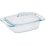 Anchor Hocking 2-Quart Glass Casserole Dish With Lid - Oven & Microwave Safe