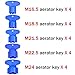 Elcoho 20 Pieces Cache Faucet Aerator Keys Faucet Aerator Removal Wrench Tools for M 16.5 18.5 21.5 22.5 24 Cache Aerators (20)