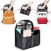 BTSKY Universal Backpack Insert Organizer Handbag Organizer Hanging Travel Bag Gadget Organization Multi-Pocket 3 Size (Black-Small)