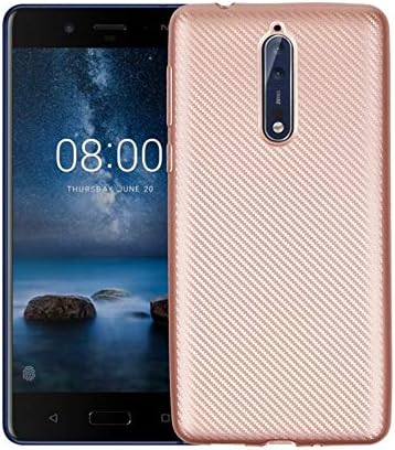 NOKIA 8 Case, Ultra-thin TPU Cases Defender Soft Cover with Silica Gel Design for Nokia 8 (Rose Gold)