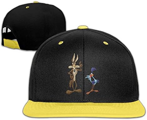 PGiG Kid's Wile E Coyote And Road Runner Looney Tunes Adjustable Snapback Hip Hop Baseball Hats Caps