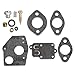 Kaymon Carburetor Carb Rebuild Kit 796184 Fit 80200 81200 82200 133200 135200 92200 93200 136200 100200 111200 112200 130200 Engine 3-5HP Engine
