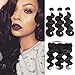SuperNova Brazilian Body Wave Virgin Hair Weave 3 Bundles with 13x4 Ear to Ear Full Lace Frontal Closure Unprocessed Human Hair Extensions Natural Color(20 22 24+16inch)